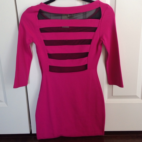 Arden B. Hot Pink Body Con Dress, NWT, size XS - Picture 3 of 4